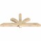 Ekena Millwork Redmond Rough Sawn Timber Gable Bracket, Douglas Fir, 60"W x 25"H x 4"D x 4"F, 10/12 Pitch GBW060X25X0404RED00RDF - alternate 4